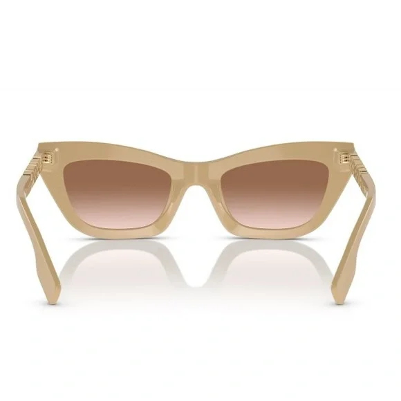 NEW BURBERRY CAT EYE SUNGLASSES BE4409 4092/13 BEIGE BROWN EYEWEAR BE4409 409213 - Picture 5 of 7